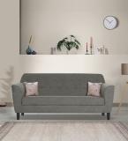 Trevi Bau Fabric 3 Seater  Sofa (Finish Color - Titanium Grey, DIY(Do-It-Yourself))