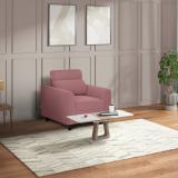 duroflex Zivo Plus Fabric 1 Seater  Sofa (Finish Color - Dusky Pink, DIY(Do-It-Yourself))