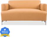 Durian WINDSOR/2 Leatherette 2 Seater  Sofa (Finish Color - Camel Brown, Knock Down)