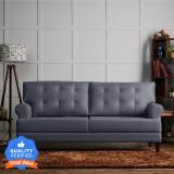 Wakefit Dreamer Fabric 3 Seater  Sofa (Finish Color - Omega Blue, Pre-assembled)