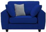 Torque HATFIELD Fabric 1 Seater  Sofa (Finish Color - Blue, DIY(Do-It-Yourself))