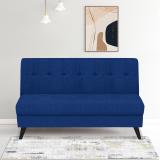 ARRA Parker Fabric 3 Seater Sofa in Navy Blue Colour Fabric 3 Seater  Sofa (Finish Color - Navy Blue, DIY(Do-It-Yourself))