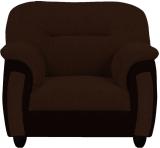 Torque Ruben 1 Seater Fabric Sofa for Living Room (Brown) Fabric 1 Seater  Sofa (Finish Color - Brown, DIY(Do-It-Yourself))