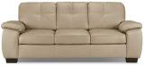 Torque ANTOS Leatherette 3 Seater  Sofa (Finish Color - BEIGE, Pre-assembled)