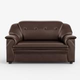 Sekar Lifestyle Polyurethane Large Series Leatherette 2 Seater  Sofa (Finish Color - Brown, Pre-assembled)