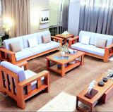 WhiteBeard Original Solid Sheesham Wooden 6 Seater Sofa Set Home/Office/Guest Room/Hotel/ Fabric 3 + 2 + 1 Sofa Set (Rich Natural Finish 1, DIY(Do-It-Yourself))