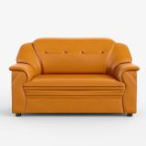 Sekar Lifestyle Polyurethane Series Leatherette Leatherette 2 Seater  Sofa (Finish Color - Orange, Pre-assembled)