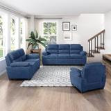 Torque Jett 6 Seater Fabric Sofa for Living Room (3+2+1 Seater, Blue) Fabric 3 + 2 + 1 Sofa Set (Blue, DIY(Do-It-Yourself))