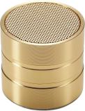 DRUMSTONE Wireless Mini Bluetooth Speaker Powerful Bass, Compact Design 50 W Bluetooth Home Audio Speaker (Gold, 2.0 Channel)