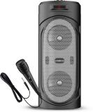 KRISONS SilverStar Double Woofer With Wired Mic 30 W Bluetooth Home Theatre (Grey, 2.0 Channel)