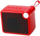 Chaebol Mini soundbar, Built-in Rechargeable Battery, Bluetooth 5.0, mSD, AUX 5 W Bluetooth Speaker (Red, Mono Channel)