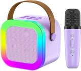 TECHMAZE K12 Wireless Bluetooth Speaker With Wireless Mic K12 / Deep Bass Yd669 5 W Bluetooth Speaker (Multicolor, 5.0 Channel)