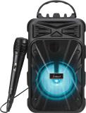 Landmark BT-1081 FMDL Black Bluetooth Wireless Party Speaker With Karaoke Mic 5 W Bluetooth PA Speaker (Black, Stereo Channel)