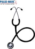 Pulse Wave Mark -1 stethoscope Dual Head Latex Free Stethoscope single tube stethoscope Mark -1 Dual Head stethoscope Stethoscope (Black)