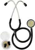 Acure Deluxe Tube Dual Head Multi Life Acoustic Stethoscope For students Acoustic Stethoscope (Black)