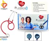 Cityhealth Lub Dub Platinum 3 Aluminum Chest Piece Gloss Finish 12MM Tubing for Students, Training, Nursing, Basic Stethoscope (Red)
