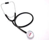 DIAMOND ST007 Flat Chest Piece Mono Doctor choice Acoustic Stethoscope (Black)