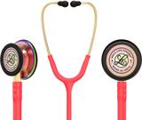MDLS Life strong Classico lll Rainbow stainless steel Stethoscope for doctors/Students/Nurse Acoustic Stethoscope (Cherry Pink)