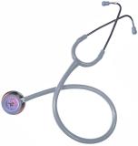 Pulse-Wave Chromatic Cardio Single Tube Acoustic Professional's Deluxe Stethoscope Double Head Stethoscope (Stone Grey)