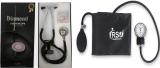 DIAMOND Dual Deluxe ST0002 Latest Original Authentic ISI Mark With Rsc Aneroid Upper Arm BP Monitor Device Stethoscope (Black)