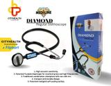 DIAMOND Regular Aluminum Chest Dull Finish Piece 10MM Tubing for Students, Training, Nursing, Basic Stethoscope (Black)