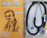 Cityhealth Microtone Gold for Doctors, Light Weight Acoustic Stethoscope (Black)