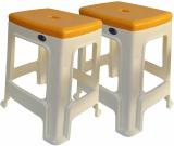 Nilkamal Strong & Durable Stool STL 23 | Stool for Living Room, Bed Room, Kitchen, Office Outdoor & Cafeteria Stool (Yellow, Pre-assembled)