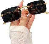 Rich Club Retro Square Sunglasses (For Men & Women, Black)