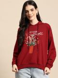 Mast & Harbour Full Sleeve Printed Women Sweatshirt