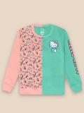 Mickey & Friends By Kidsville Full Sleeve Graphic Print Girls Sweatshirt