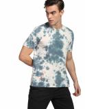 FLYING MACHINE Tie & Dye Men Round Neck Blue T-Shirt