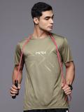 HRX by Hrithik Roshan Printed Men Round Neck Green T-Shirt