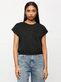 Pepe Jeans Printed Women Round Neck Black T-Shirt