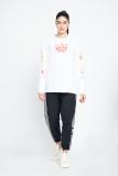 ADIDAS ORIGINALS Printed Women Crew Neck White T-Shirt