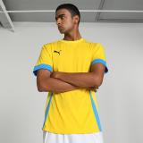 PUMA Colorblock Men Round Neck Yellow T-Shirt