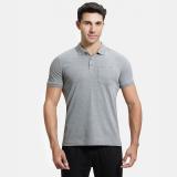 JOCKEY Solid Men Polo Neck Grey T-Shirt