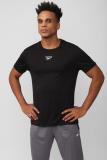 REEBOK Solid Men Round Neck Black T-Shirt