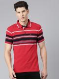 Classic Polo Printed Men Polo Neck Red T-Shirt