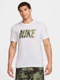 NIKE Typography Men Round Neck White T-Shirt