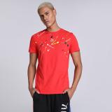 PUMA Printed Men Round Neck Red T-Shirt