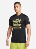 NIKE Printed Men Round Neck Black T-Shirt