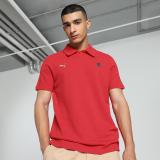 PUMA Solid Men Polo Neck Red T-Shirt