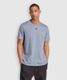 ADIDAS Solid Men Crew Neck Grey T-Shirt