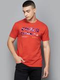 BOSSINI Printed Men Round Neck Red T-Shirt