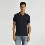 Pepe Jeans Solid Men Polo Neck Blue T-Shirt