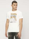 Pepe Jeans Printed, Typography Men Round Neck White T-Shirt