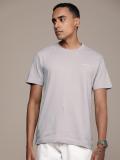 Calvin Klein Jeans Printed Men Round Neck Grey T-Shirt