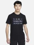 NIKE Printed Men Round Neck Black T-Shirt