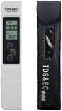 BALRAMA Digital Tds Meter Tds Water Quality Tester Purity Indicator + Temperature Display + Leather Carry Case for RO Service Lab Equipment Office Supplies Water-Safety Pen Type Pocket Sized Handheld Plastic Portable Digital TDS Meter