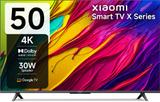 XIAOMI X Series 125 cm (50 inch) Ultra HD (4K) LED Smart Google TV with 4K Dolby Vision | HDR 10 | Dolby Audio | DTS X | DTS Virtual: X | Vivid Picture Engine L50MA-AUIN